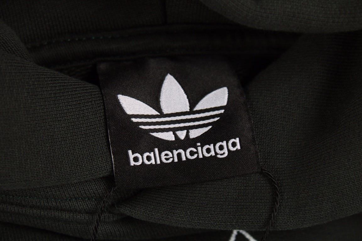 BALENCIAGA x ADIDAS HOODIE BLACK