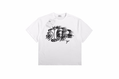 Dior T-Shirt with Artistic Logo Design