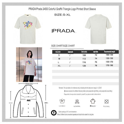 Prada T-Shirt - Paint Splatter Logo