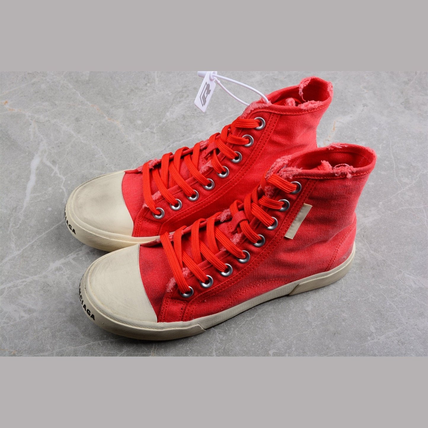 BALENCIAGA PARIS HIGH VULC DESTR x RED