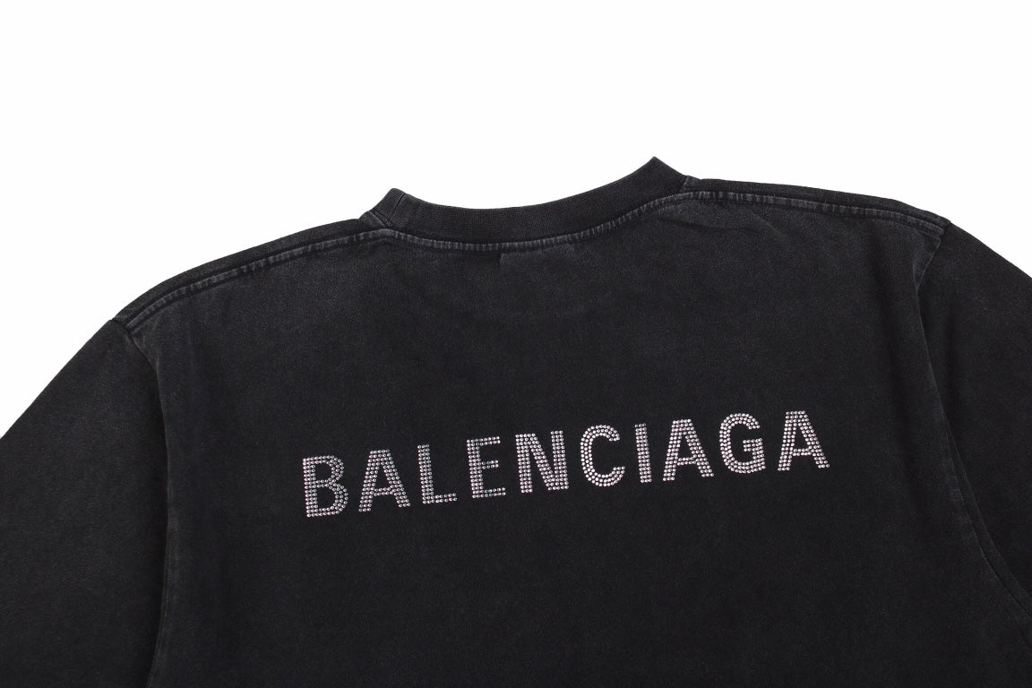 Balenciaga T-shirt with Washed Effect