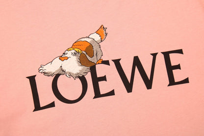 Loewe T-Shirt with Logo and Graphic Design