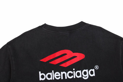 BALENCIAGA LOGO GRAPHIC T-SHIRT BLACK - Prime Reps