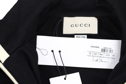 Gucci GG Logo Stripe Track Jacket - Black