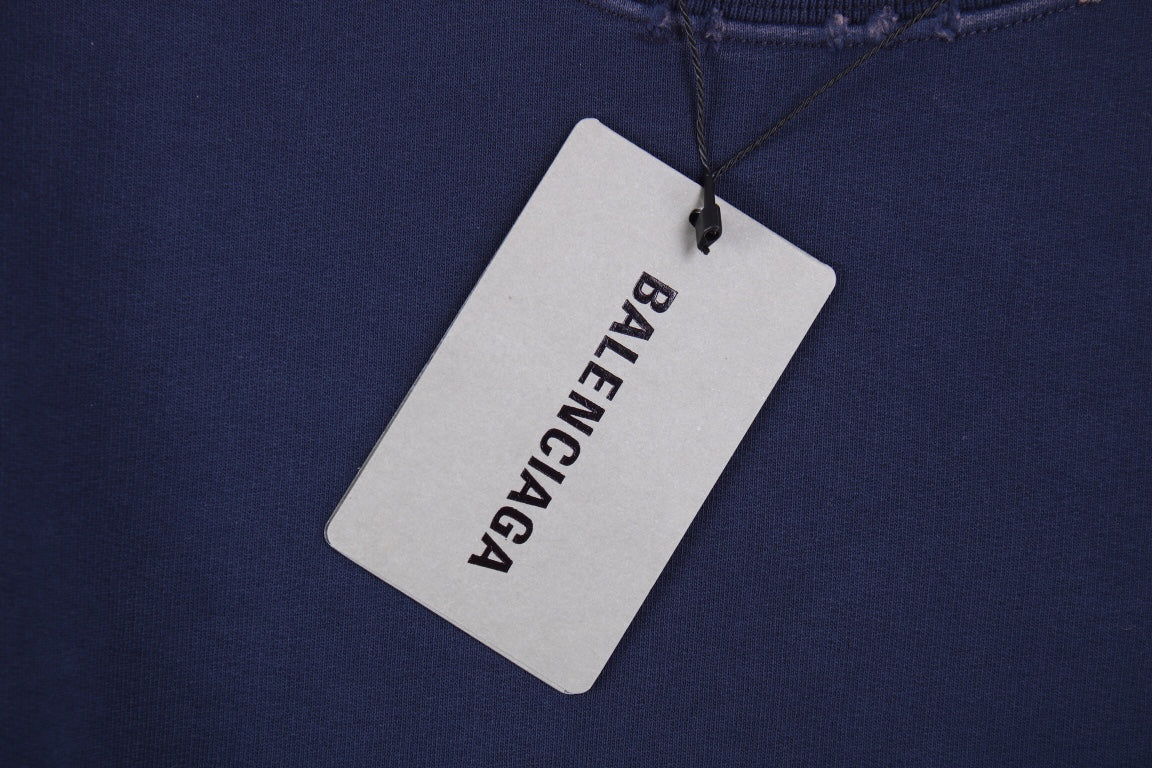 Balenciaga Navy Blue Crewneck