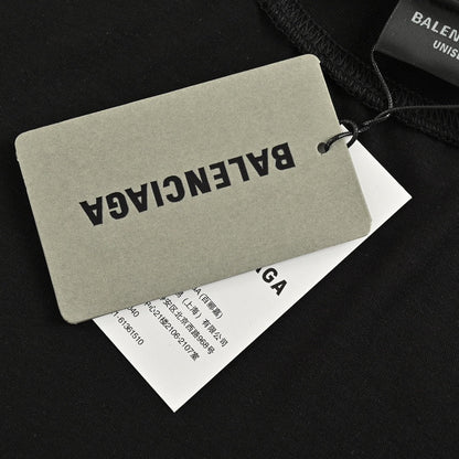 Balenciaga Reflective Logo Black T-Shirt