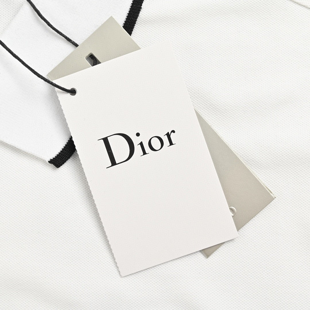 Dior White Polo Shirt