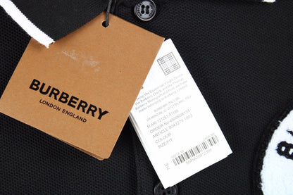 Burberry England Logo Polo Shirt - Black