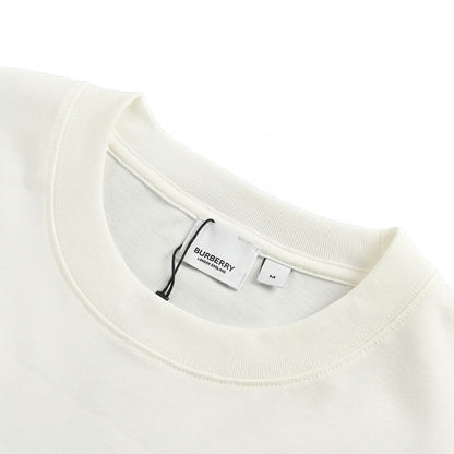 Burberry T-Shirt - White with Graphic Design