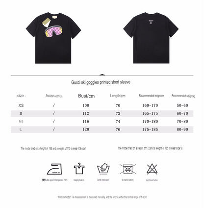 Gucci Sunglasses Graphic T-Shirt - Black