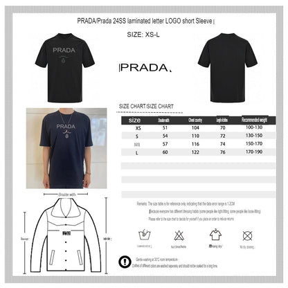 Prada T-Shirt - Black with Subtle Branding