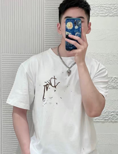 Dior T-shirt with Brown Logo