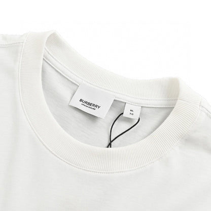 Burberry White T-Shirt with Graphic Text