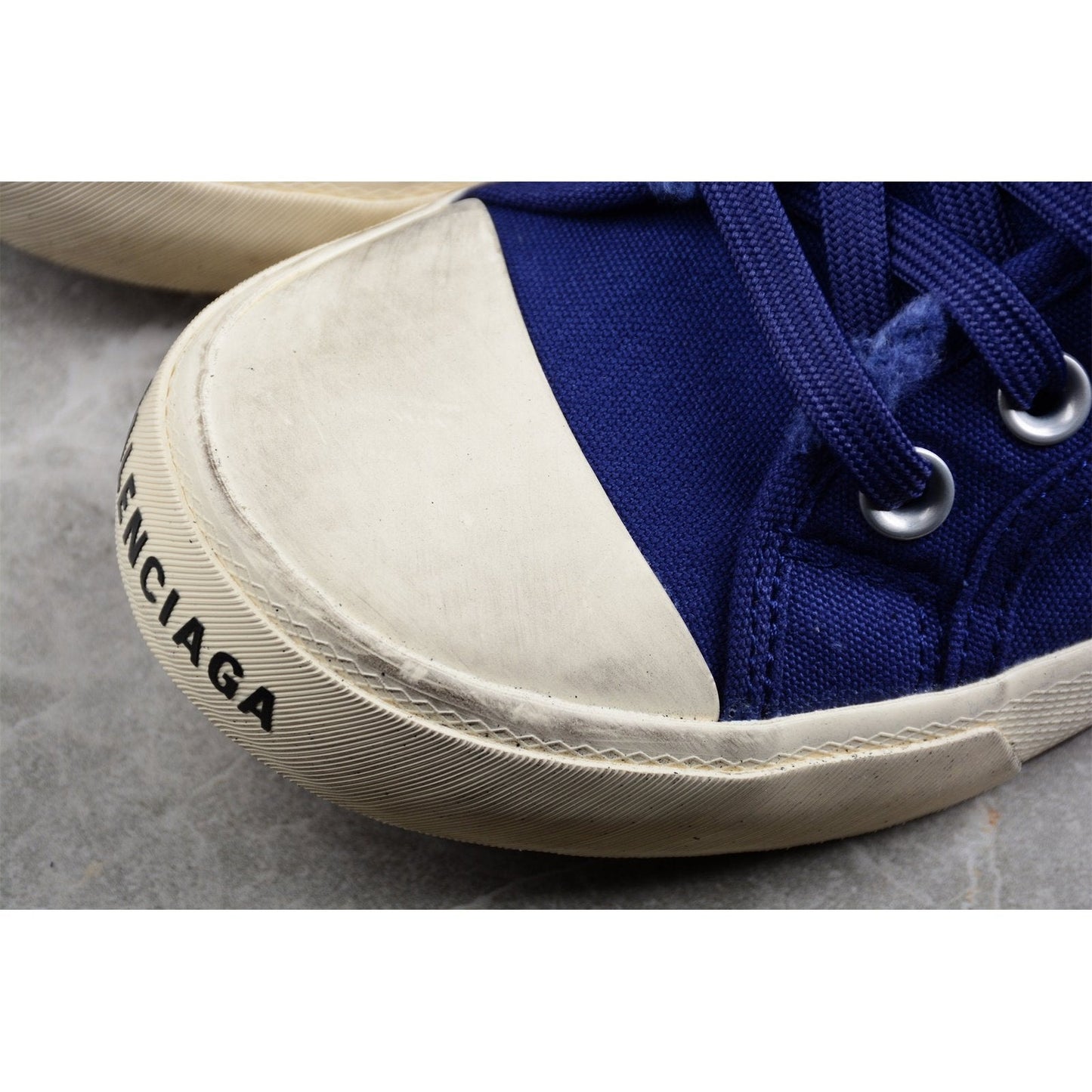 BALENCIAGA PARIS HIGH VULC DESTR x BLUE