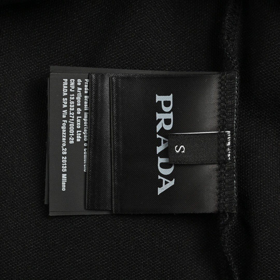 Prada Classic Black Polo Shirt