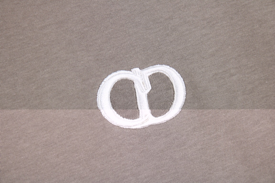 Dior Double D Logo T-Shirt (Khaki)