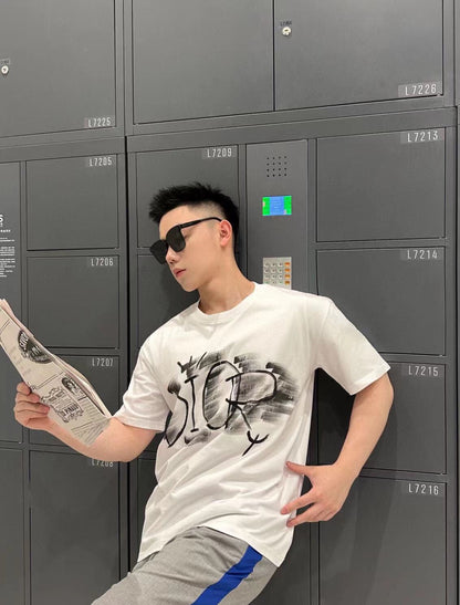 Dior T-Shirt with Artistic Logo Design