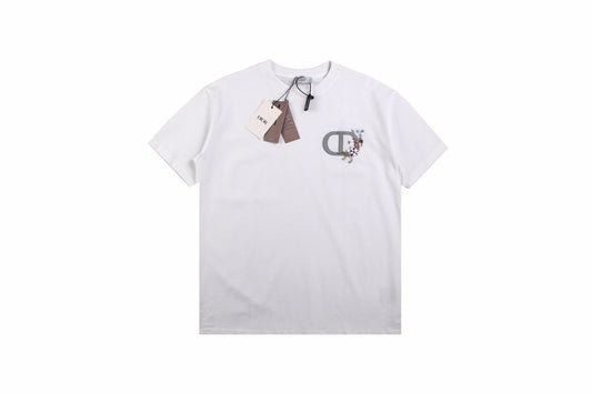 Dior T-Shirt with Floral CD Logo