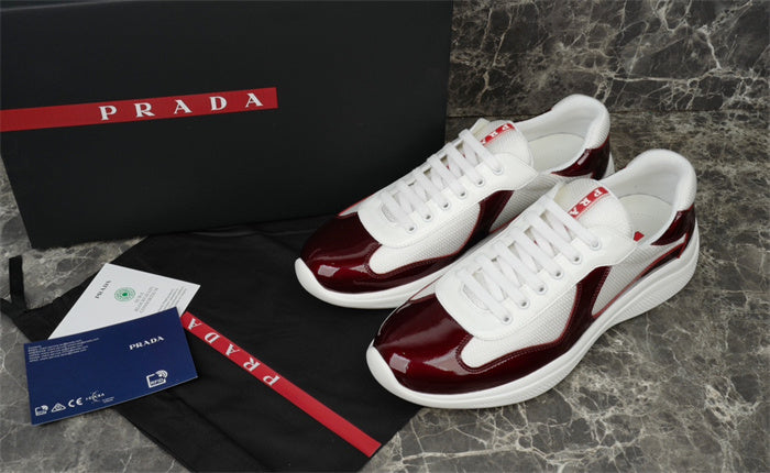 PRADA AMERICA'S CUP BURGUNDY WHITE