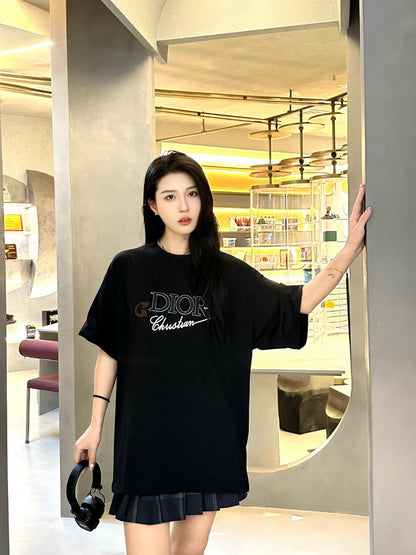 Dior Christian Graphic Black T-Shirt