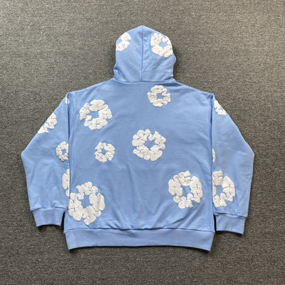 DENIM TEARS COTTON WREATH HOODIE BABY BLUE