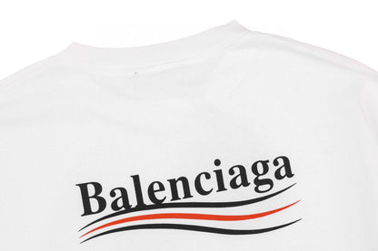 Balenciaga Wave Logo T-Shirt (White)