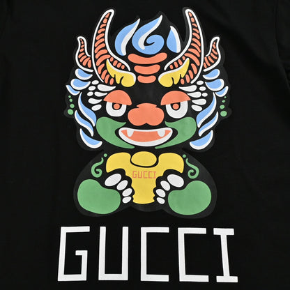 Gucci Dragon Graphic T-shirt Black