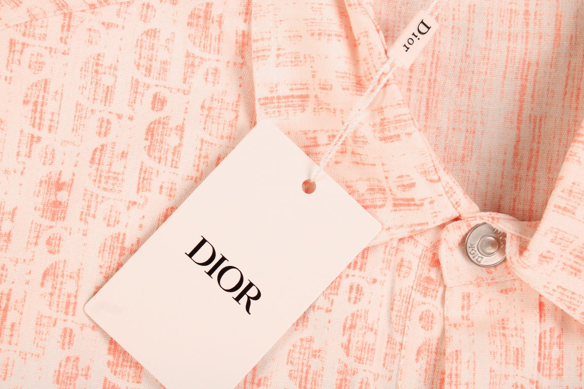 Dior Monogram Shirt (Pink/White)