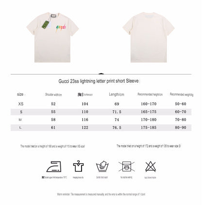 Gucci Lightning Logo T-Shirt (Cream)