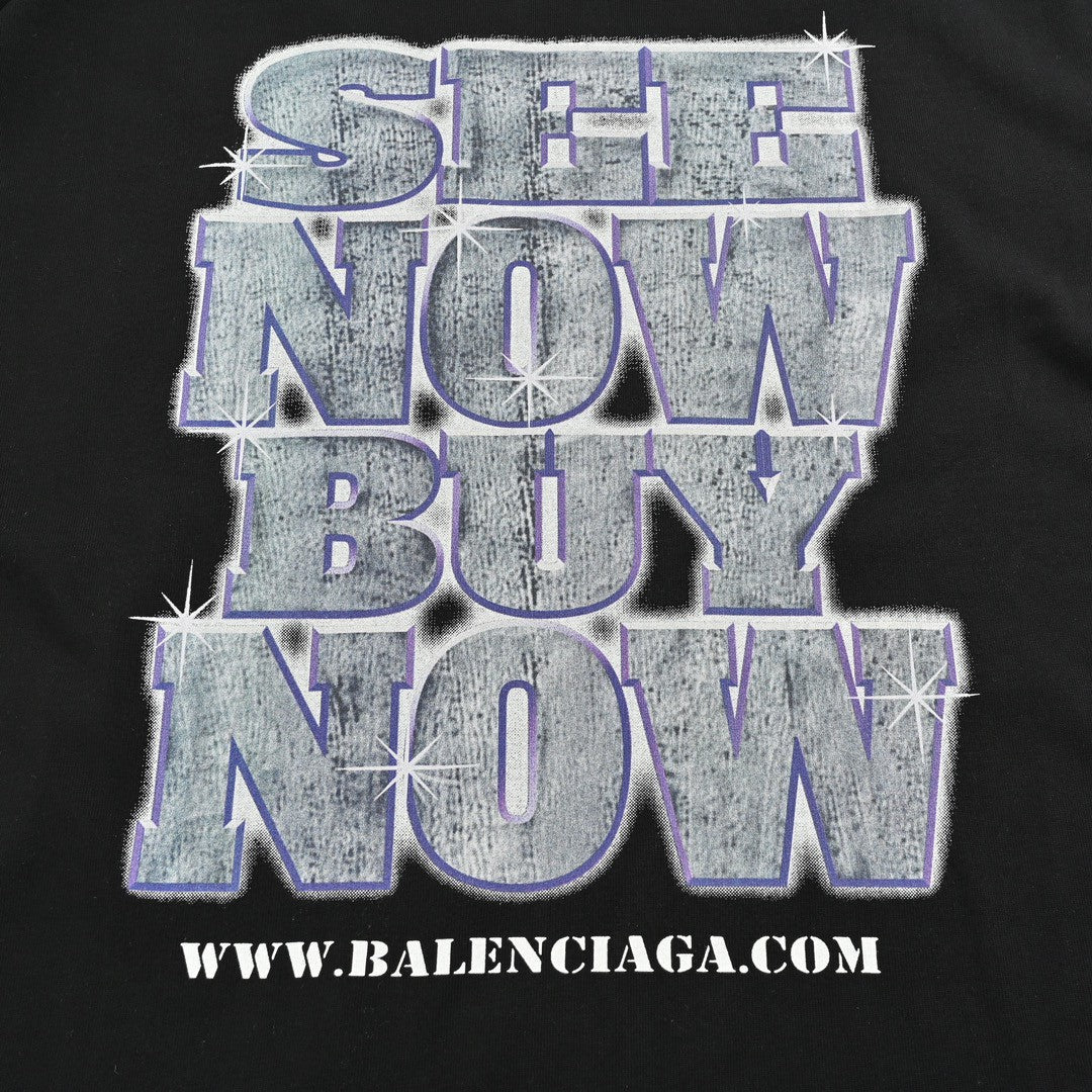 Balenciaga T-Shirt - Text and Graphic Design