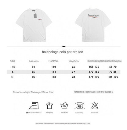 Balenciaga Wave Logo T-Shirt (White)