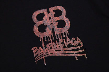 BALENCIAGA LOGO T-SHIRT BLACK