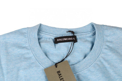 Balenciaga Basic Logo T-Shirt - Light Blue