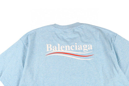 Balenciaga Basic Logo T-Shirt - Light Blue