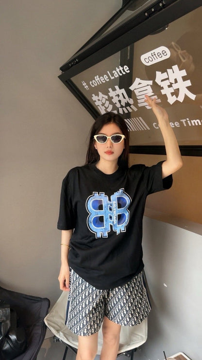 Balenciaga BB Logo T-Shirt (Black)