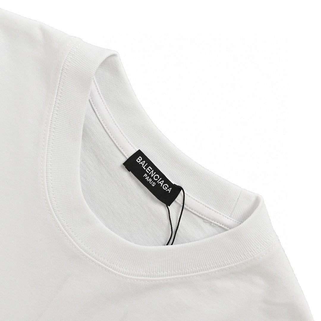 Balenciaga BB Logo T-Shirt (White)