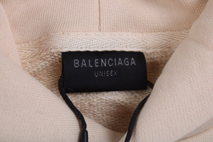 Balenciaga Beige Multilogo Hoodie