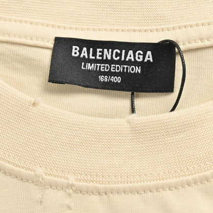 Balenciaga Beige T-Shirt with Musical Notes