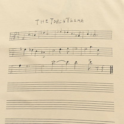 Balenciaga Beige T-Shirt with Musical Notes