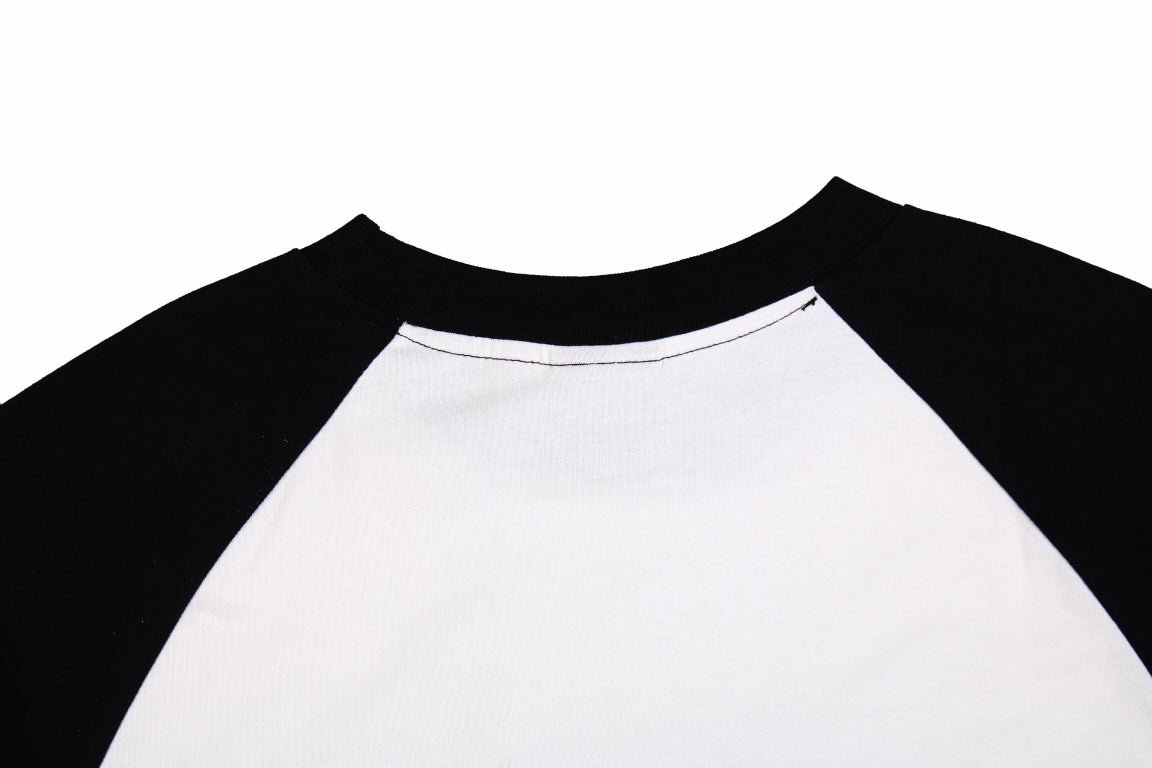 BALENCIAGA LOGO PRINT T-SHIRT BLACK WHITE