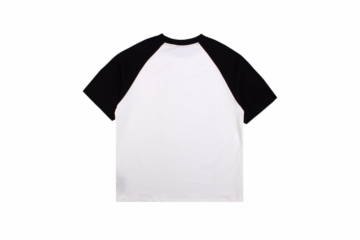 BALENCIAGA LOGO PRINT T-SHIRT BLACK WHITE