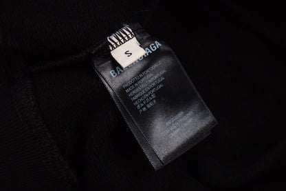 Balenciaga Black Distorted Logo Hoodie