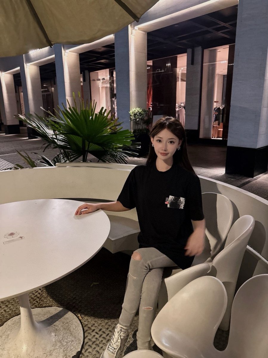 Balenciaga Black Graphic T-Shirt