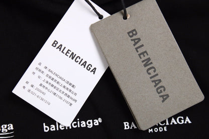 Balenciaga Black Multilogo Hoodie