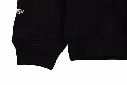 Balenciaga Black Multilogo Hoodie