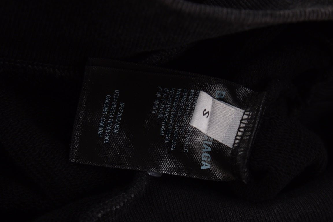 Balenciaga Black Oversized Hoodie