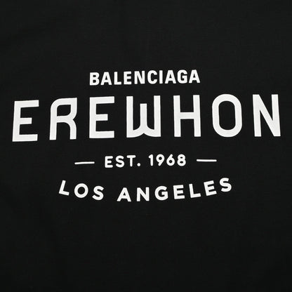 Balenciaga Black T-Shirt with EREWHON Graphic