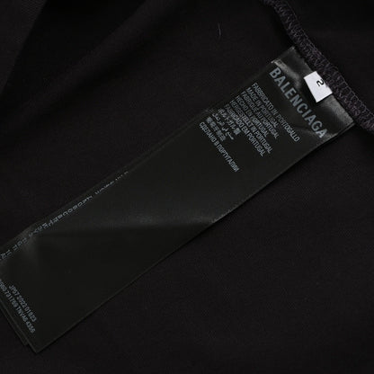 Balenciaga Black T-Shirt with Label Detail