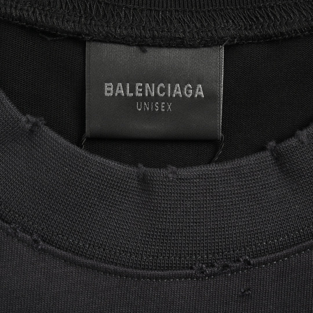 BALENCIAGA VINTAGE LOGO T-SHIRT BLACK