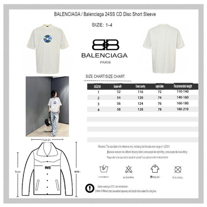 Balenciaga CD Graphic White T-Shirt